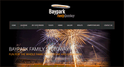 Desktop Screenshot of bayparkspeedway.co.nz